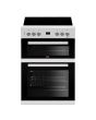Beko EDC633W 60cm Double Oven Electric Cooker