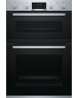 Bosch MBS533BS0B Built In Electric Double Oven with 3D Hot Air - Stainless Steel
