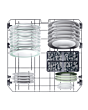 Candy Rapid? CF 3C9E0W-80 Dishwasher White 13 Settings