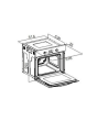 Cata CUL57MMSS 59.5cm Built-In Electric Oven Stainless Steel