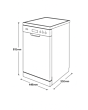 Cata UBMD45M.1 Slimline Integrated Dishwasher
