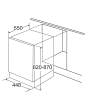 CDA CDI4251 Slimline Integrated Dishwasher 45cm