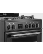 Creda C60DFMRA 59.8cm Dual Fuel Rangecooker with Double Oven and Gas Hob - Anthracite