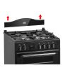 Creda C60DFMRA 59.8cm Dual Fuel Rangecooker with Double Oven and Gas Hob - Anthracite