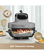 Dreame PT60_GREY Air Fryer with Dual 3D Hot Air Cook