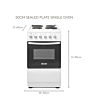 Haden HES051W 50cm Electric Cooker with Sealed Hob