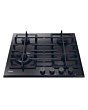 Haier HAVG6BF4TBPB 4-Zone Gas Glass Hob Black