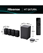 Hisense HT Saturn Wireless 4.1.2ch Soundbar Black