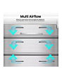 Hisense RF815N4SESE Silver No Frost Fridge Freezer