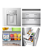 Hisense RF815N4SESE Silver No Frost Fridge Freezer
