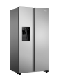 Hisense RS694N4TIE 91cm No Frost American Style Fridge Freezer - Stainless Steel