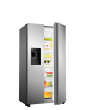 Hisense RS694N4TIE 91cm No Frost American Style Fridge Freezer - Stainless Steel