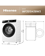 Hisense WF3S1043BW3 10.5kg 1400 Spin Washing Machine