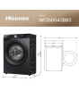Hisense WF3S8043BB3 8kg 1400 Spin Washing Machine Black
