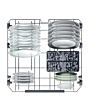 Hoover HFP 4C7E0W-80 Dishwasher 14 Settings White