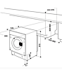 Whirlpool BIWDHG75148UKN 7kg/5kg Integrated Washer Dryer