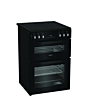 Hotpoint HDE6VDCASB1 50cm Double Oven Cooker Black