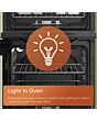 Hotpoint HDE6VDCASB1 50cm Double Oven Cooker Black