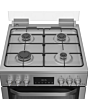 Hotpoint HDG6GDCX 60cm Double Oven Gas Cooker Stainless Steel