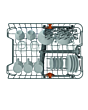 Hotpoint HP2FE10CS90WUK Slimline Dishwasher 10 Place Settings
