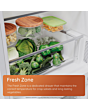 Hotpoint Dual No Frost Fridge Freezer 66.1cm Inox