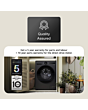 LG WHX9516TBC 11kg/6kg 1400 Spin Washer Dryer - Black