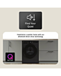 LG WHX9516TBC 11kg/6kg 1400 Spin Washer Dryer - Black