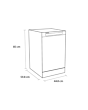 Sensis DWF0110SLEW Dishwasher - White - 10 Place Settings