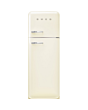 Smeg FAB30RCR6UK 60cm Cream Fridge Freezer 75/25