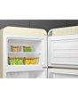 Smeg FAB30RCR6UK 60cm Cream Fridge Freezer 75/25