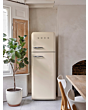 Smeg FAB30RCR6UK 60cm Cream Fridge Freezer 75/25