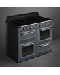 Smeg TR4110IGR2 110cm Electric Rangecooker with Triple Oven and Induction Hob - Slate Grey