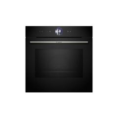 Bosch HMG7764B1B 59.4cm Built In Electric Single Oven with Microwave Function - Black