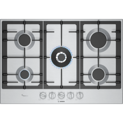 Bosch PCQ7A5I90 Stainless Steel 75cm Gas Hob