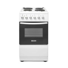 Haden HES051W 50cm Single Oven Electric Cooker with Sealed Plate Hob - White