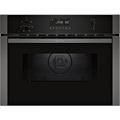 Neff C1AMG84G1B 44L Built-In Microwave Oven in Graphite Grey with Hotair Technology