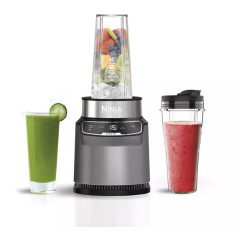 Ninja BN500UK 1000W Compact Motorised Blender Grey
