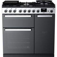 Rangemaster EDDL90DFGBLK/CM1 15796 Edge Deluxe 90 DF Blk Chrome