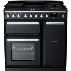 Rangemaster ESDL90DFPGBL/CM1 14976 Estel Deluxe 90 DF Gloss Blk Chrome