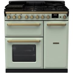 Rangemaster ESDL90DFPMNT/AB1 18038 Estel Deluxe 90 DF Mint Antique Brass