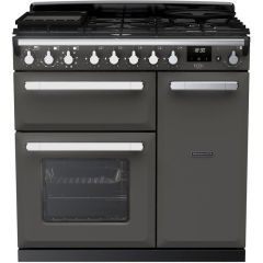 Rangemaster ESDL90DFPSLT/CM1 14977 Estel Deluxe 90 DF Slate Chrome