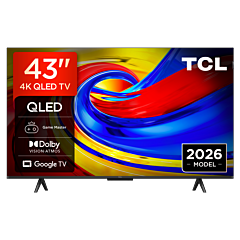 TCL 43P7L-UK 43" 4K HDR QLED Google TV Black