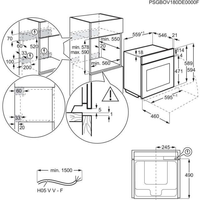 AEG BPE742380M Single Electric Oven