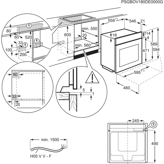 AEG BPE742380M Single Electric Oven
