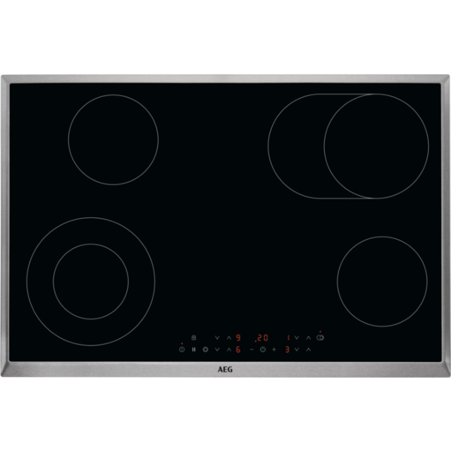 AEG HK834060XB 80cm Ceramic Hob - Black