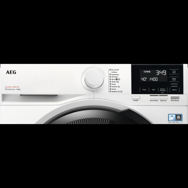AEG LFR61844B 8kg 1400 Spin Washing Machine - White