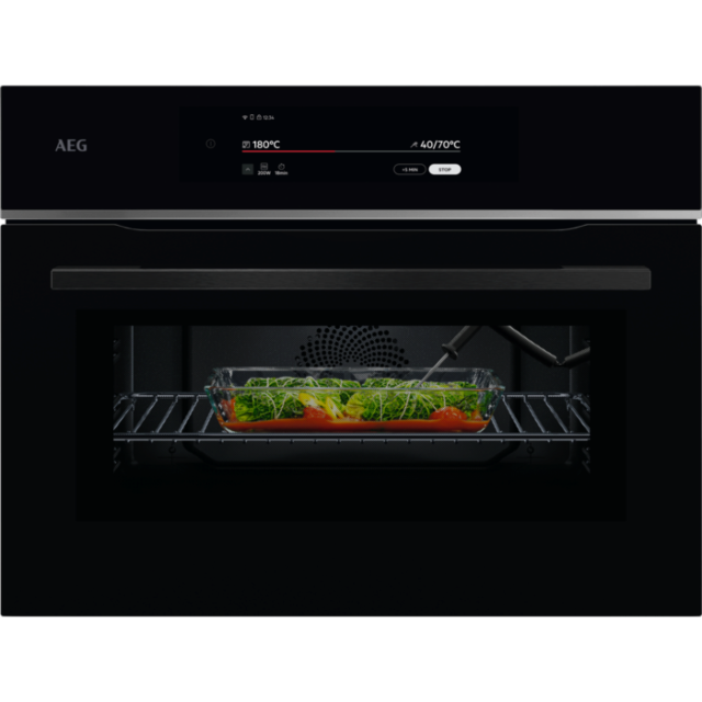 AEG TK9NK821B Built In Compact Microwave Oven