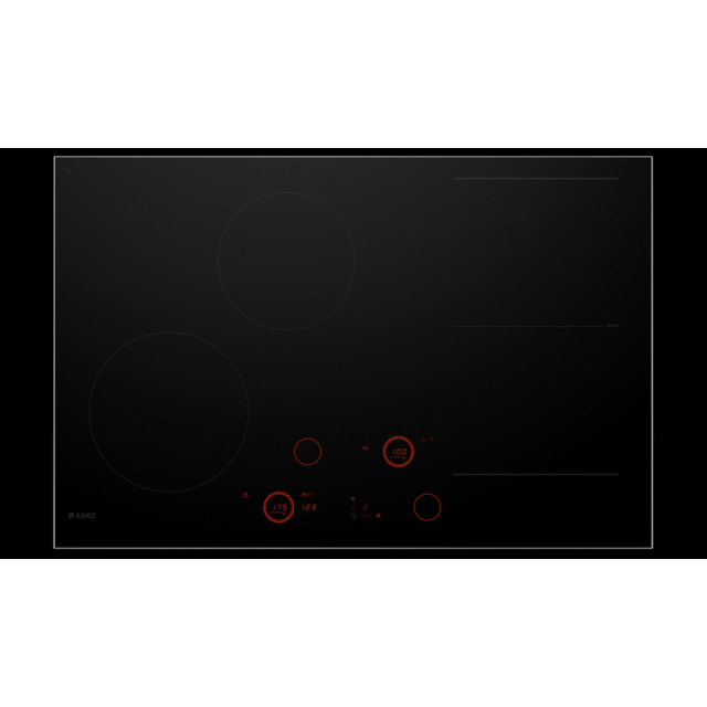 Asko HID824GC 80cm 4-Zone Induction Hob Black