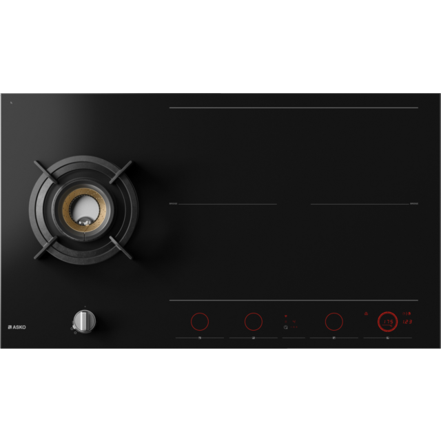 ASKO HIG89524BGB1 90cm Dual Induction and Gas Hob
