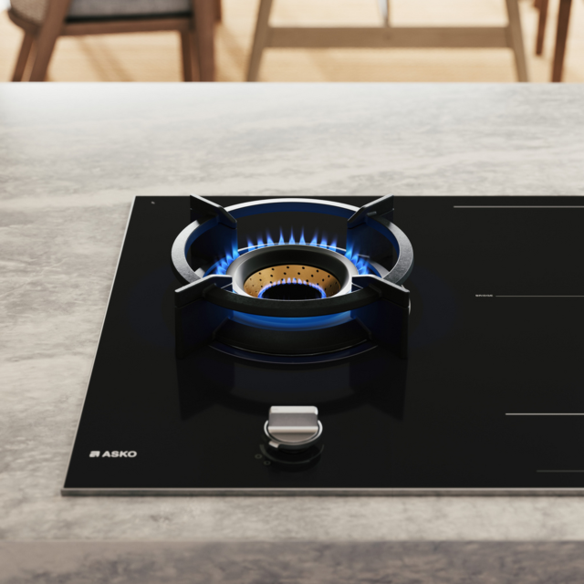 ASKO HIG89524BGB1 90cm Dual Induction and Gas Hob